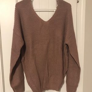 Back out sweater